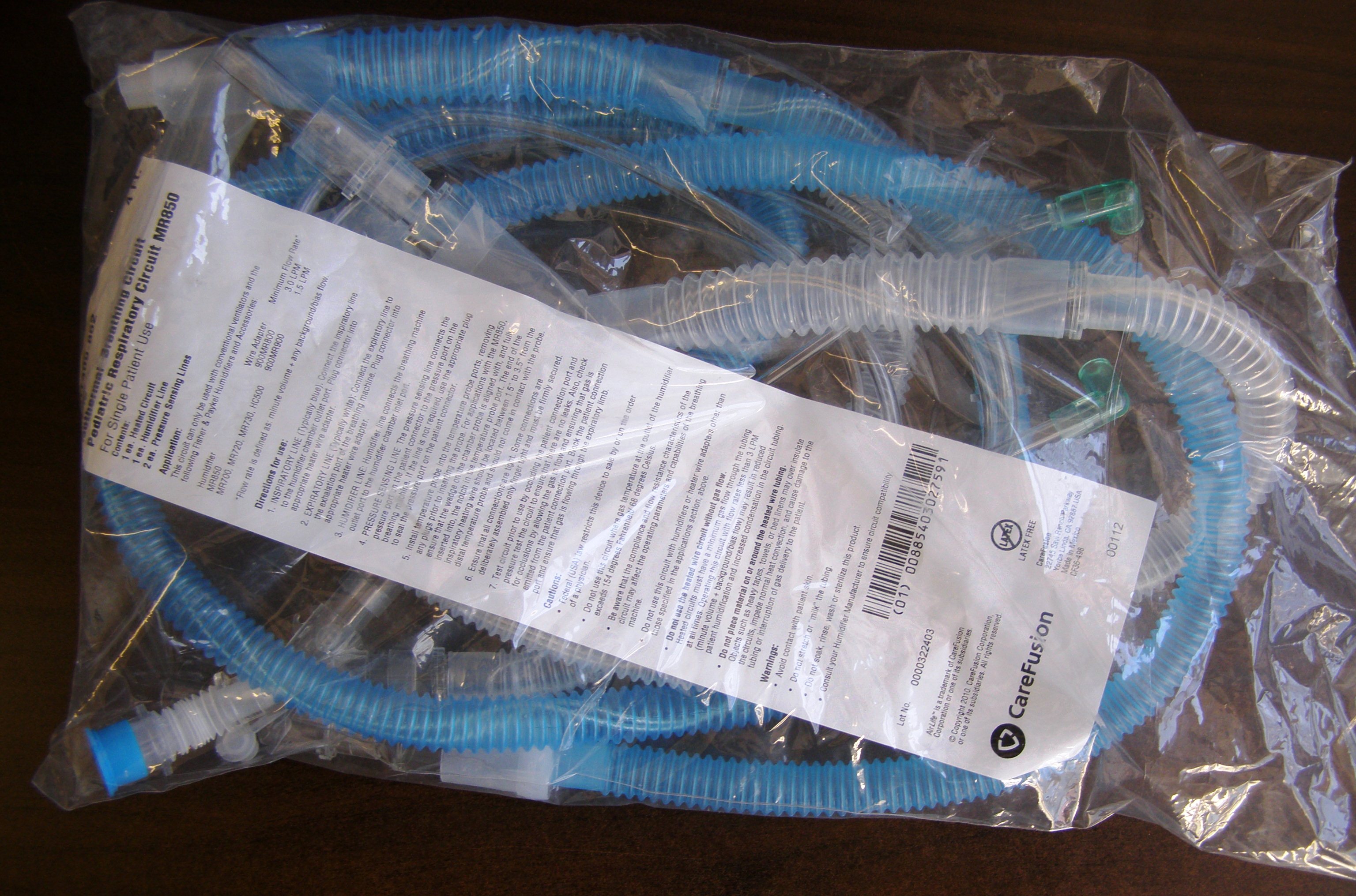 AirLife Pediatric Isothermal Breathing Circuit